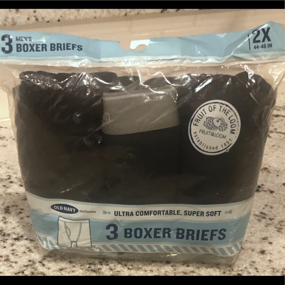 NWT 3 Pack Men's Old Navy Boxer Briefs 2XL